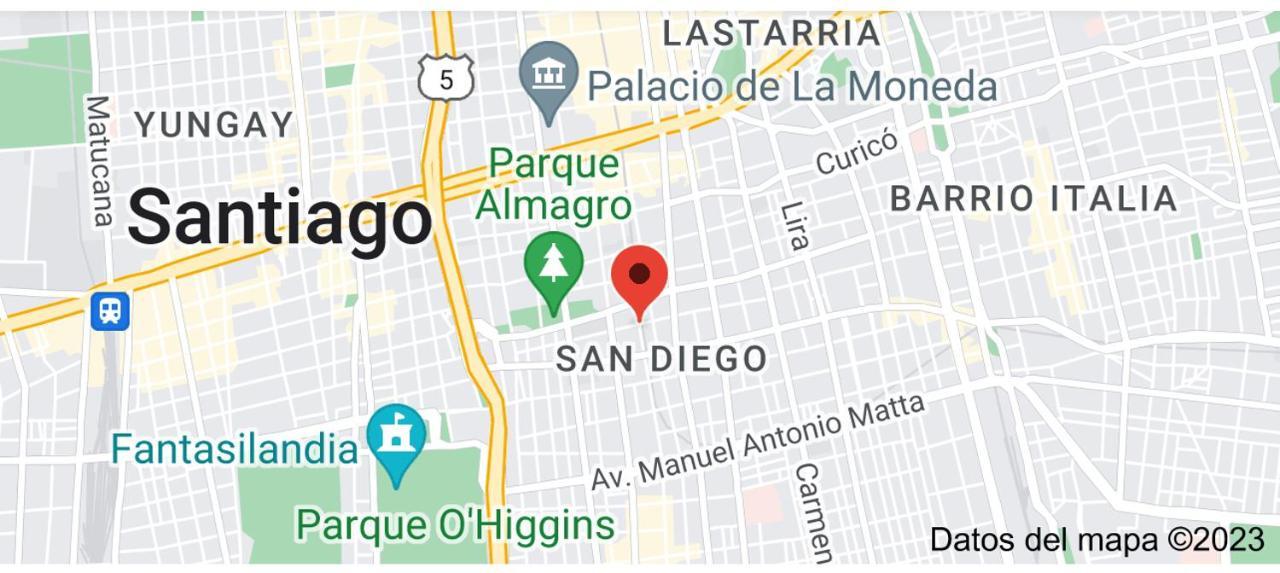 Apartamento En Santiago Centro Cerca De Movistar Arena, Caupolican المظهر الخارجي الصورة